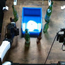 Top-camera view of the bottles in bins setup at 224×224