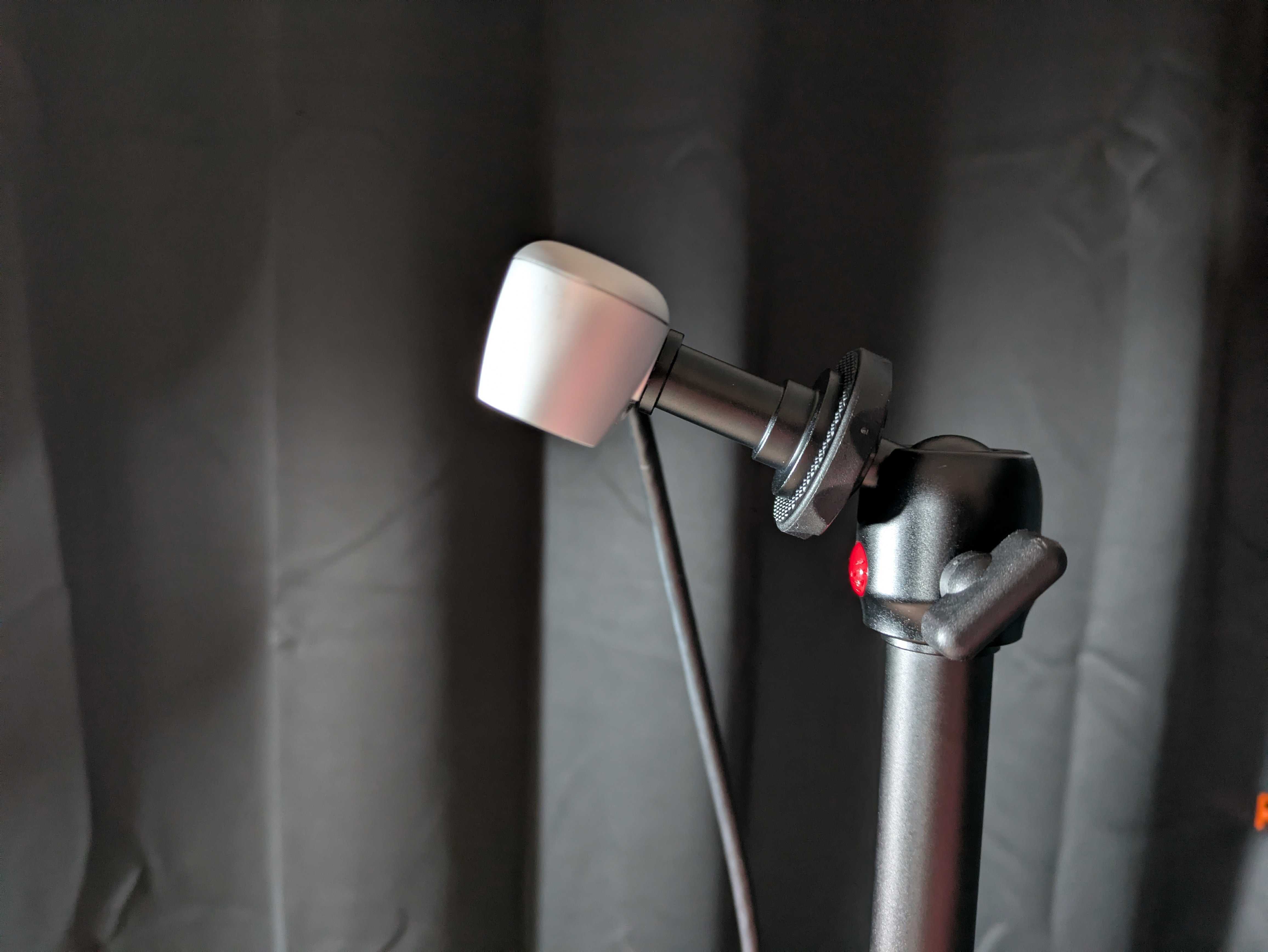 Side-on view of the top camera on its bracket at 72 cm