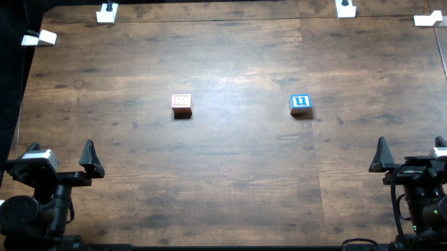 Top-camera view of the stack blocks setup at 88 cm